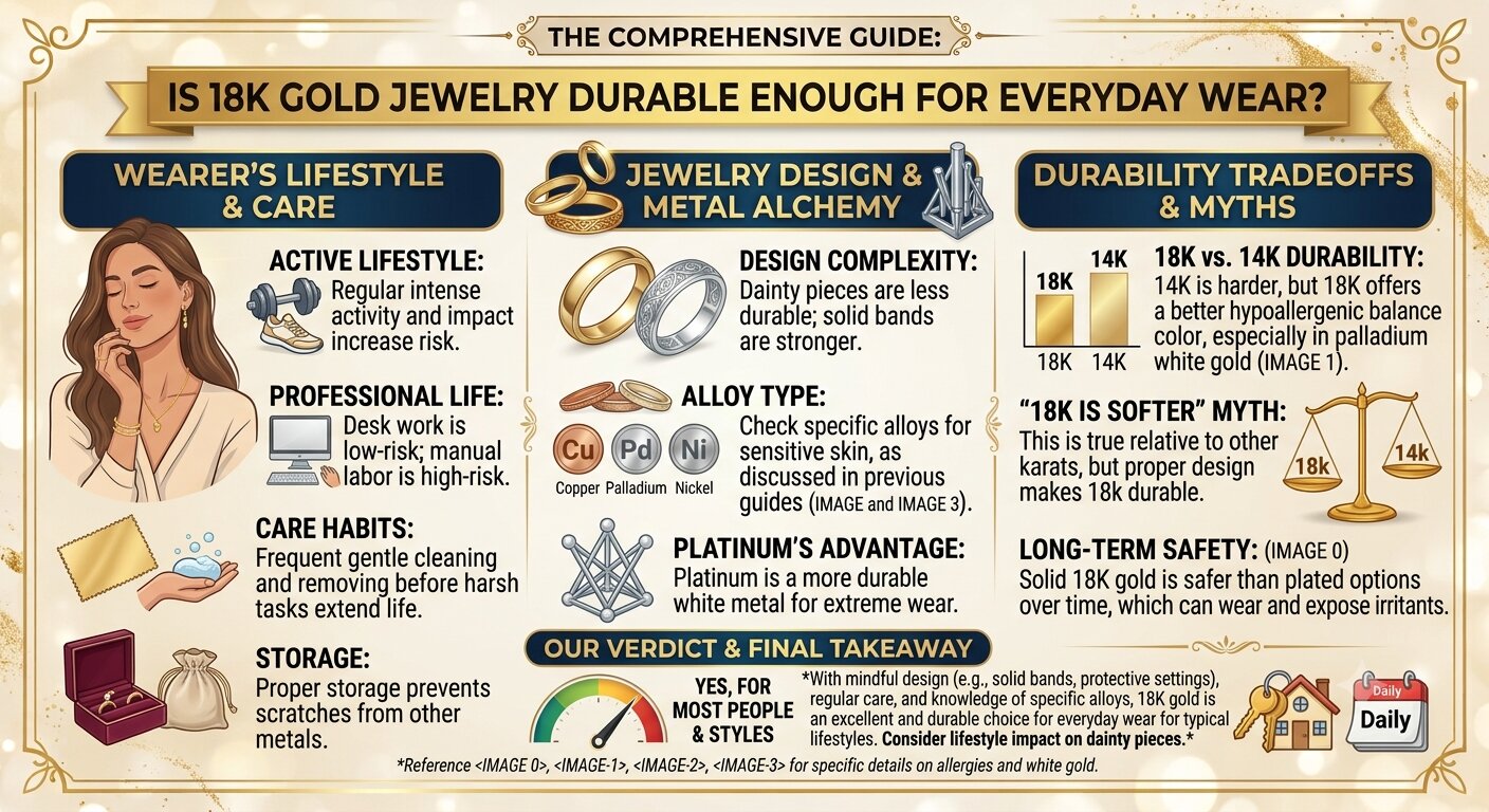 Is 18K Gold Jewelry Durable Enough for Everyday Wear